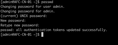 Updating Linux Password